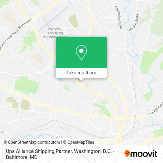 Ups Alliance Shipping Partner map