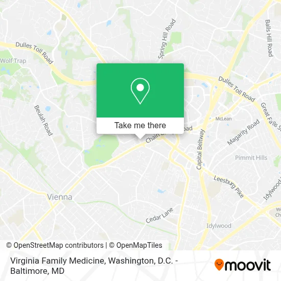 Virginia Family Medicine map