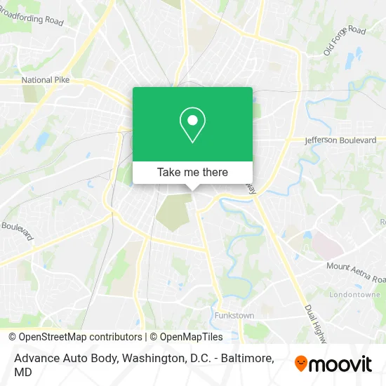 Advance Auto Body map