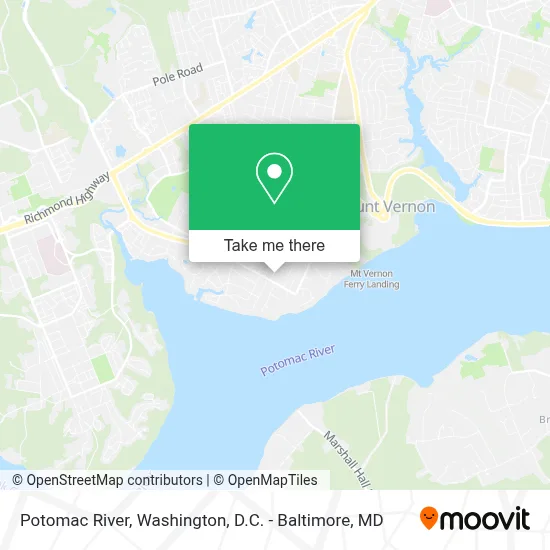 Potomac River map
