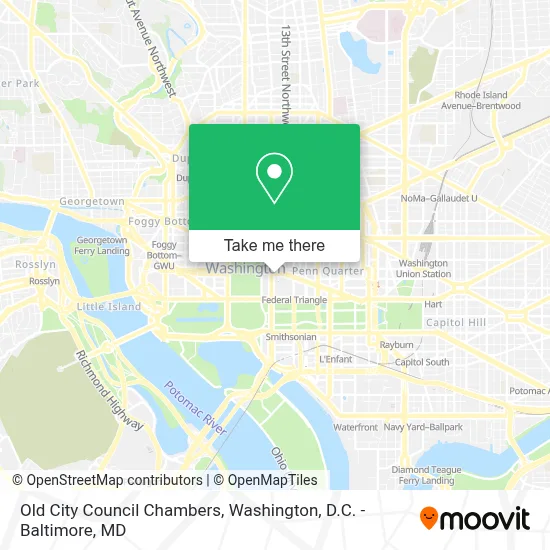 Old City Council Chambers map