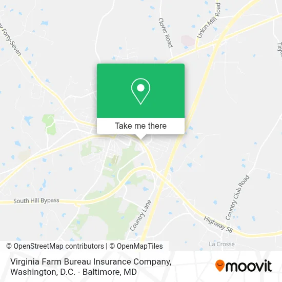 Virginia Farm Bureau Insurance Company map