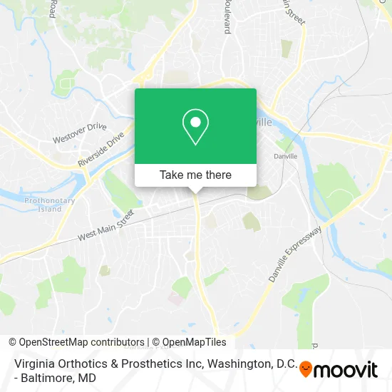 Virginia Orthotics & Prosthetics Inc map
