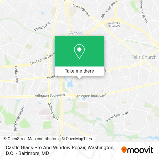 Castle Glass Pro And Window Repair map
