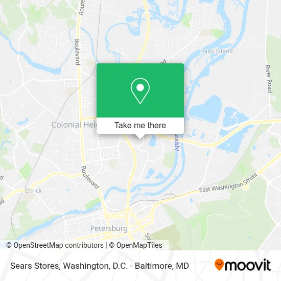Sears Stores map