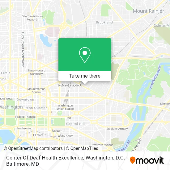 Center Of Deaf Health Excellence map