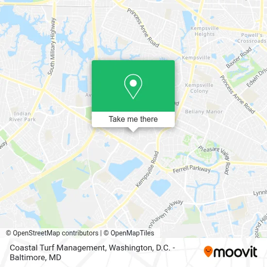 Coastal Turf Management map