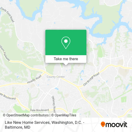 Like New Home Services map