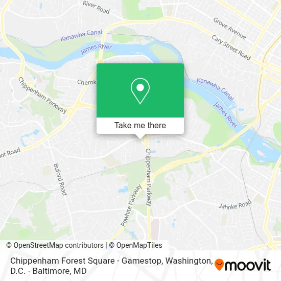 Chippenham Forest Square - Gamestop map