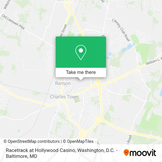 Racetrack at Hollywood Casino map