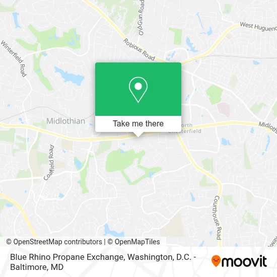 Blue Rhino Propane Exchange map