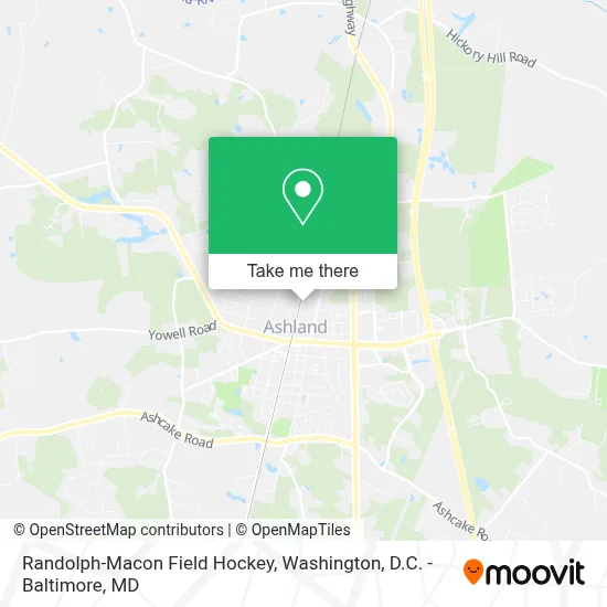 Randolph-Macon Field Hockey map