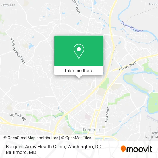 Barquist Army Health Clinic map