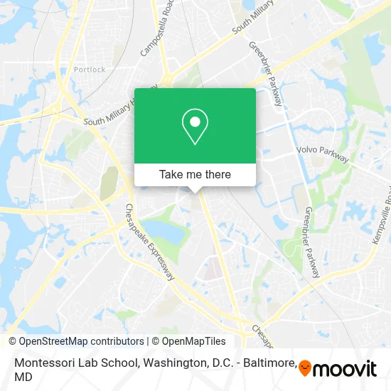 Montessori Lab School map