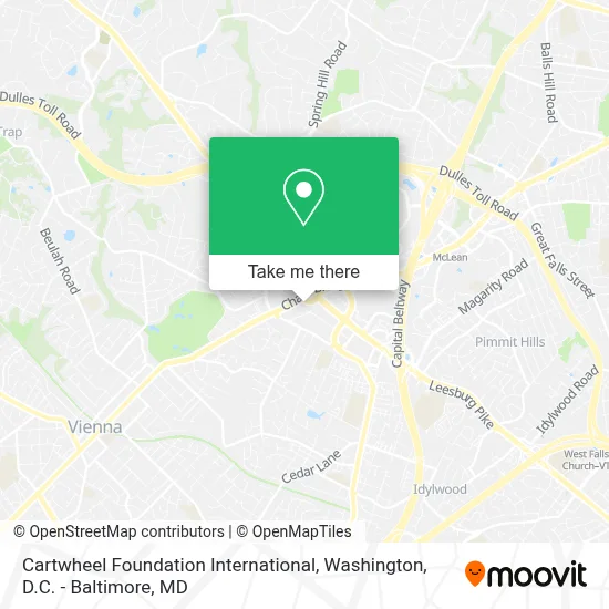 Cartwheel Foundation International map