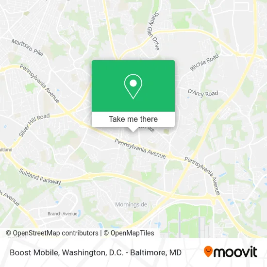 Boost Mobile map