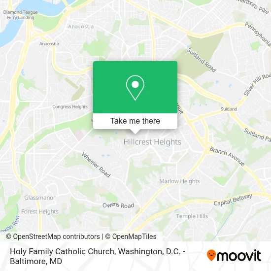 Holy Family Catholic Church map