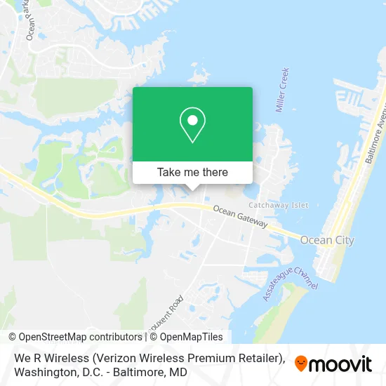 We R Wireless (Verizon Wireless Premium Retailer) map