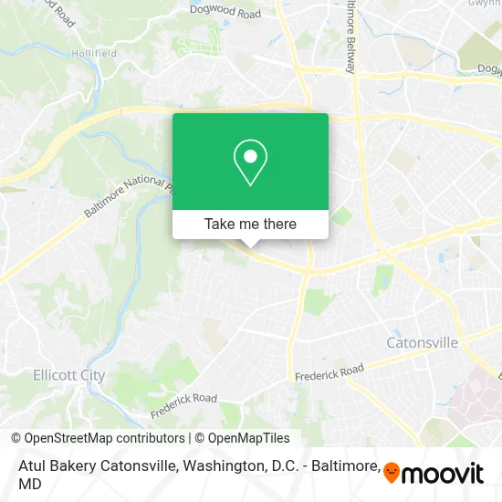 Atul Bakery Catonsville map
