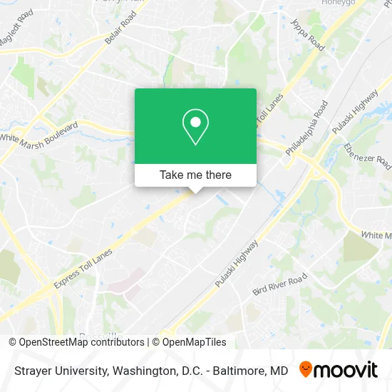 Strayer University map