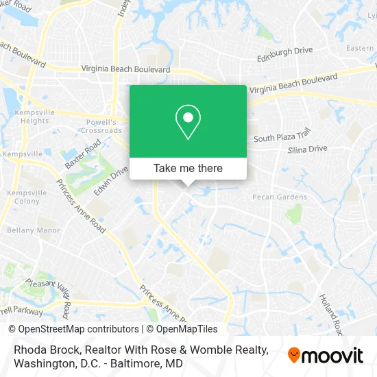 Rhoda Brock, Realtor With Rose & Womble Realty map