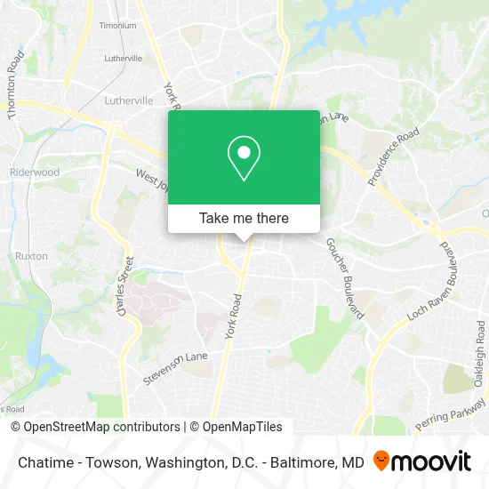 Chatime - Towson map