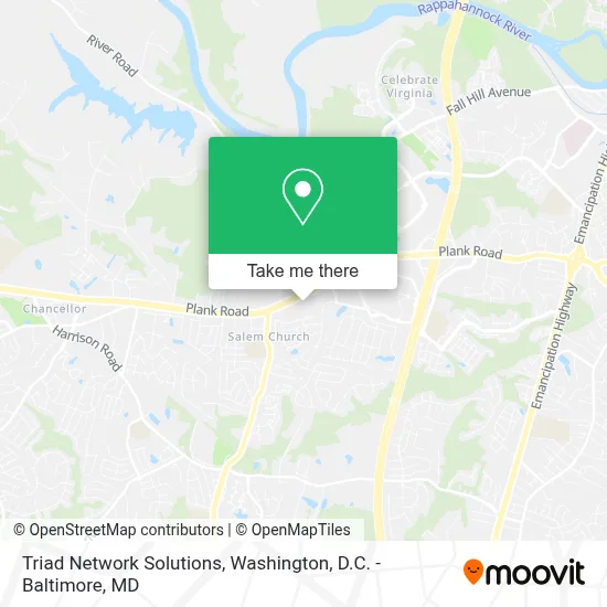 Triad Network Solutions map