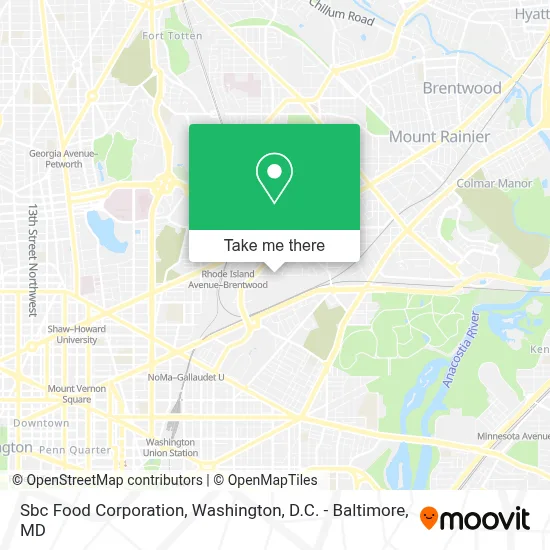 Sbc Food Corporation map