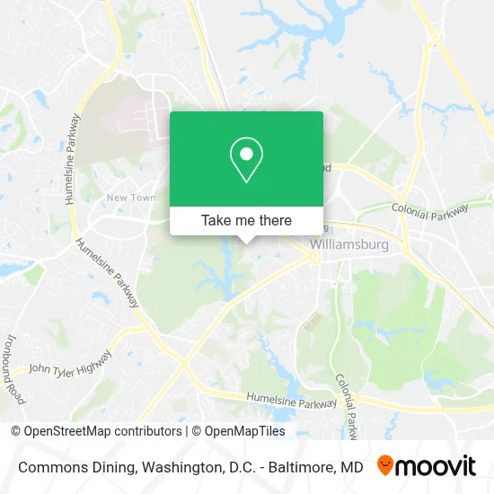 Commons Dining map