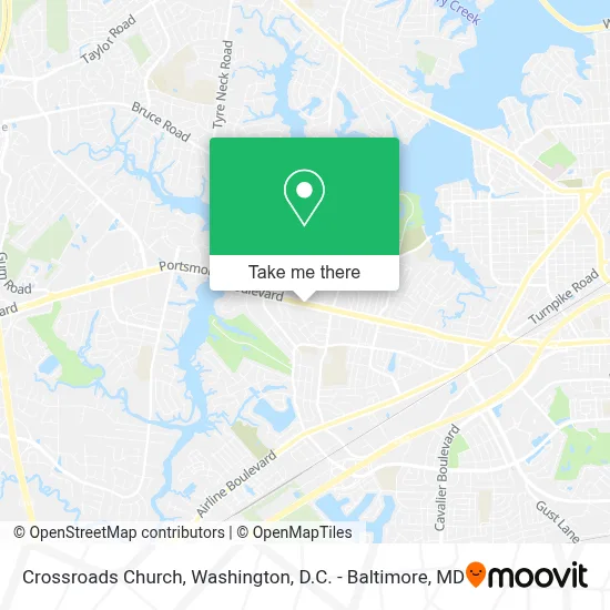 Crossroads Church map