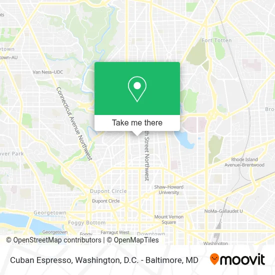 Cuban Espresso map