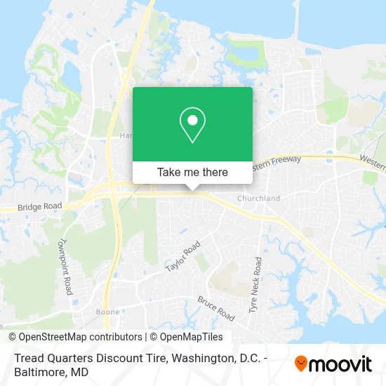 Tread Quarters Discount Tire map