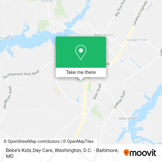 Bebe's Kids Day Care map
