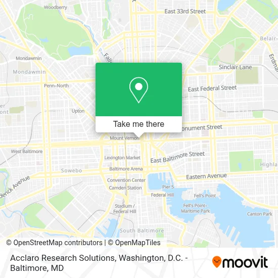 Acclaro Research Solutions map
