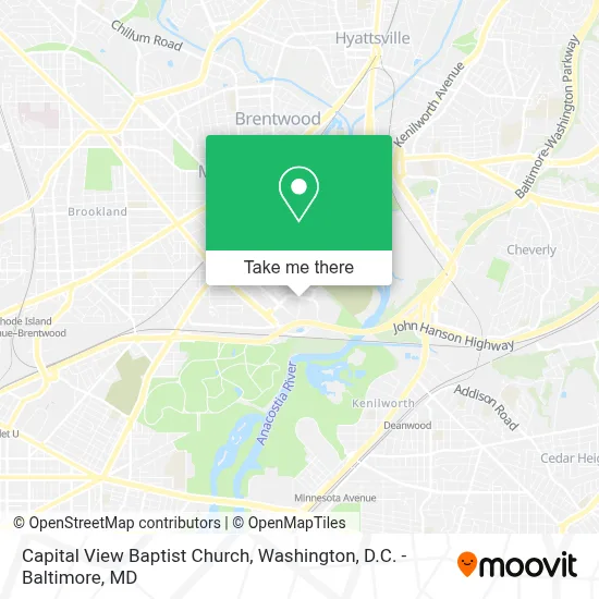 Capital View Baptist Church map
