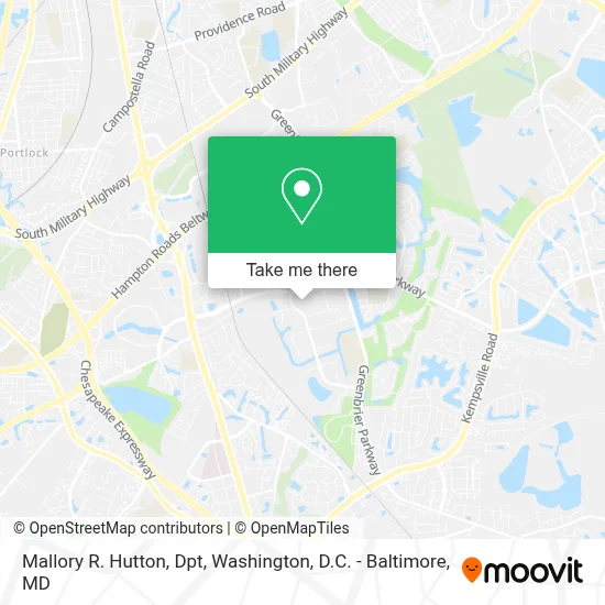 Mallory R. Hutton, Dpt map
