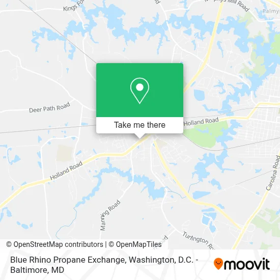 Blue Rhino Propane Exchange map
