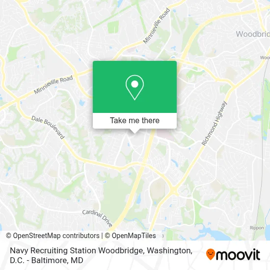 Navy Recruiting Station Woodbridge map