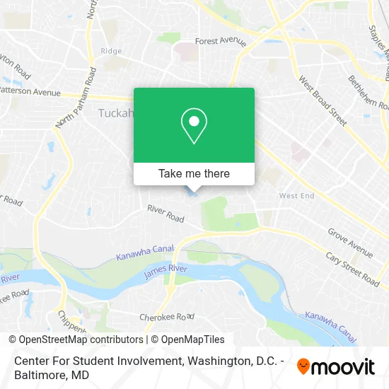 Center For Student Involvement map