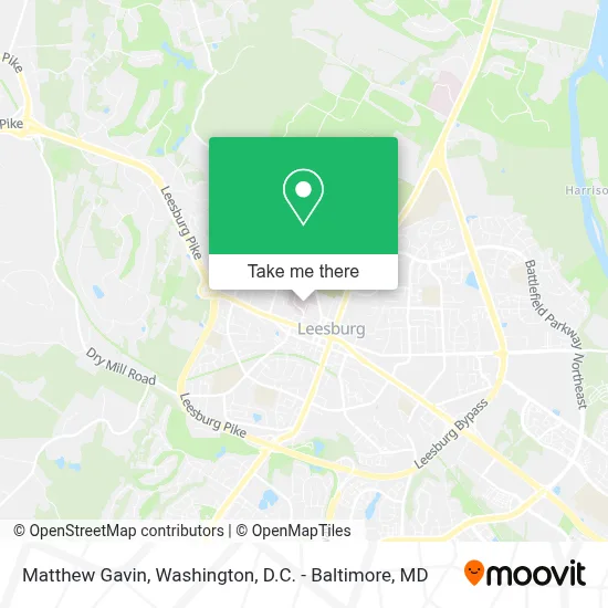 Matthew Gavin map
