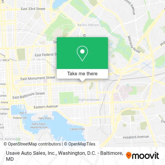 Usave Auto Sales, Inc. map