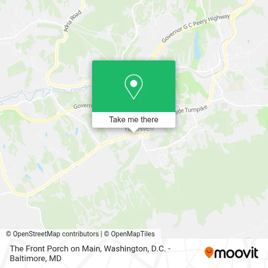 The Front Porch on Main map