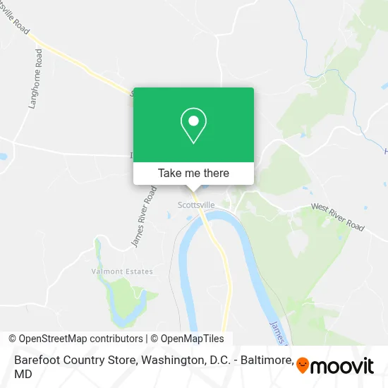Barefoot Country Store map