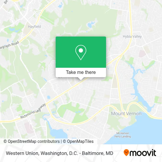 Western Union map