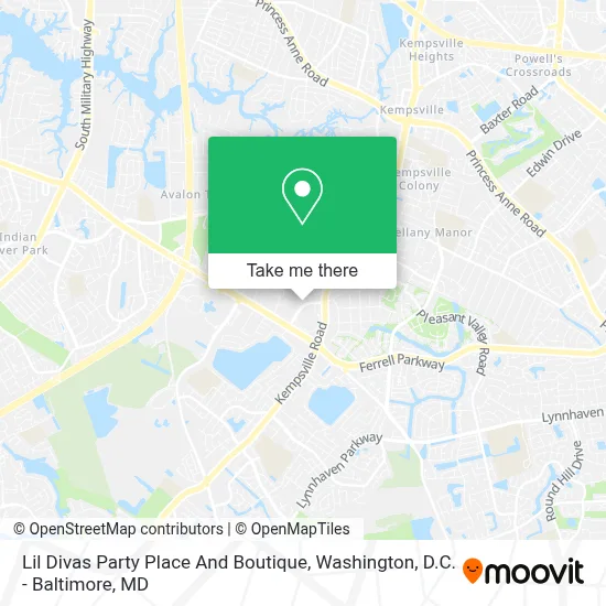 Lil Divas Party Place And Boutique map