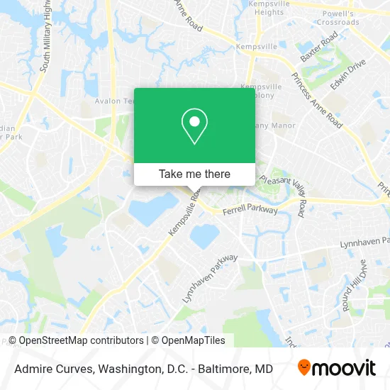 Admire Curves map
