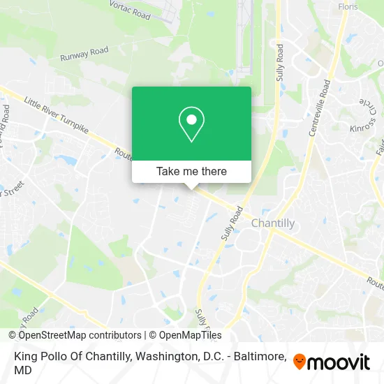 King Pollo Of Chantilly map