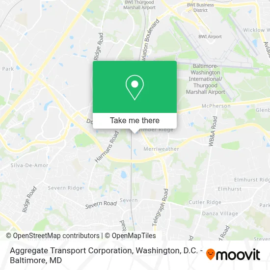 Aggregate Transport Corporation map