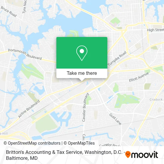 Britton's Accounting & Tax Service map