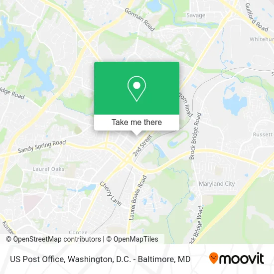 Us Post Office map